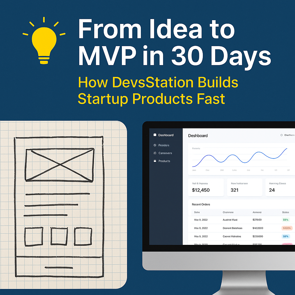 Idea to MVP design and development services for startup- DevsStation